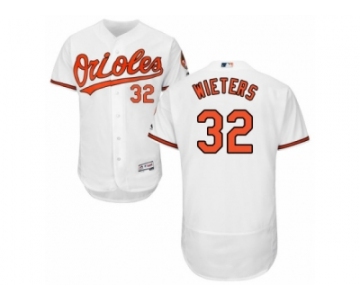 Men's Majestic Baltimore Orioles #32 Matt Wieters White Flexbase Authentic Collection MLB Jersey