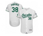 Men's Majestic Baltimore Orioles #38 Jimmy Paredes White Celtic Flexbase Authentic Collection MLB Jersey