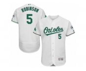 Men's Majestic Baltimore Orioles #5 Brooks Robinson White Celtic Flexbase Authentic Collection MLB Jersey