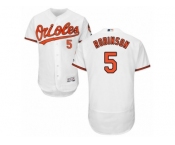 Men's Majestic Baltimore Orioles #5 Brooks Robinson White Flexbase Authentic Collection MLB Jersey