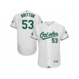 Men's Majestic Baltimore Orioles #53 Zach Britton White Celtic Flexbase Authentic Collection MLB Jersey