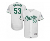 Men's Majestic Baltimore Orioles #53 Zach Britton White Celtic Flexbase Authentic Collection MLB Jersey