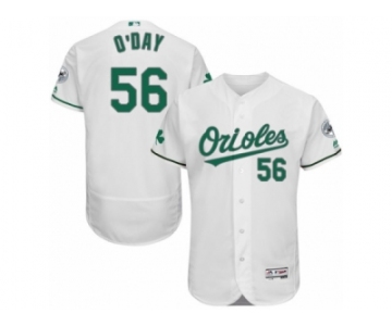 Men's Majestic Baltimore Orioles #56 Darren O'Day White Celtic Flexbase Authentic Collection MLB Jersey