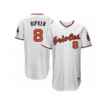 Men's Majestic Baltimore Orioles #8 Cal Ripken Authentic White 1966 Turn Back The Clock MLB Jersey