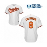 Men's Majestic Baltimore Orioles #8 Cal Ripken Authentic White Home Cool Base MLB Jersey