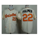 Mitchell And Ness 1989 Baltimore Orioles #22 Jim Palmer Cream Throwback Stitched MLB Jersey