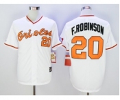 Mitchell And Ness Baltimore Orioles #20 Frank Robinson White Stitched Baseball Jersey