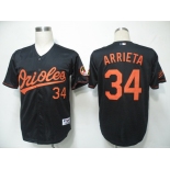 mlb baltimore orioles #34 arrieta black(cool base)[2011]