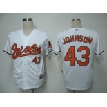 mlb baltimore orioles #43 johnson white(cool base)[2011]