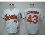 mlb baltimore orioles #43 johnson white(cool base)[2011]