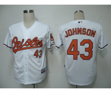 mlb baltimore orioles #43 johnson white(cool base)[2011]