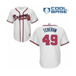 mlb jerseys atlanta braves #49 teheran white