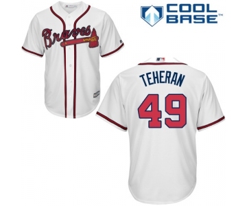 mlb jerseys atlanta braves #49 teheran white