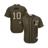 mlb jerseys baltimore orioles #10 adam jones green salute to service