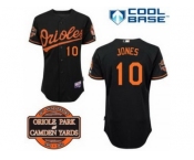 mlb jerseys baltimore orioles #10 jones black cool base[20th anniversary patch]