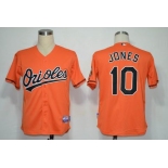 mlb jerseys baltimore orioles #10 jones orange