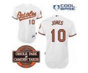 mlb jerseys baltimore orioles #10 jones white cool base[20th anniversary patch]