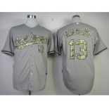 mlb jerseys baltimore orioles #13 machado grey[number camo]