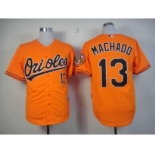 mlb jerseys baltimore orioles #13 machado orange