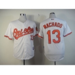 mlb jerseys baltimore orioles #13 machado white