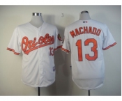 mlb jerseys baltimore orioles #13 machado white