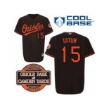 mlb jerseys baltimore orioles #15 tatum black cool base[20th anniversary patch]