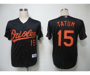 mlb jerseys baltimore orioles #15 tatum black