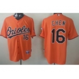 mlb jerseys baltimore orioles #16 chen orange