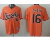 mlb jerseys baltimore orioles #16 chen orange