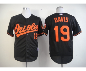 mlb jerseys baltimore orioles #19 davis black