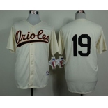 mlb jerseys baltimore orioles #19 davis cream[1954 m&n]