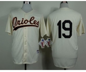 mlb jerseys baltimore orioles #19 davis cream[1954 m&n]