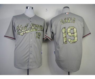 mlb jerseys baltimore orioles #19 davis grey [number camo]