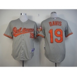 mlb jerseys baltimore orioles #19 davis grey