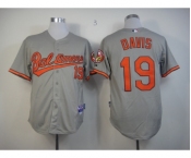 mlb jerseys baltimore orioles #19 davis grey