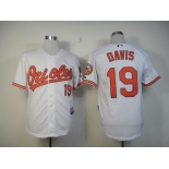 mlb jerseys baltimore orioles #19 davis white