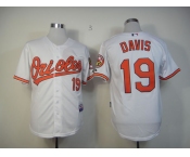 mlb jerseys baltimore orioles #19 davis white