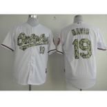 mlb jerseys baltimore orioles #19 davis white[number camo]