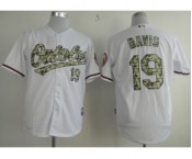 mlb jerseys baltimore orioles #19 davis white[number camo]