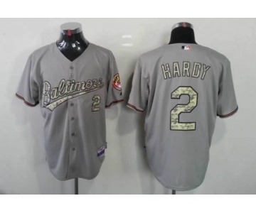 mlb jerseys baltimore orioles #2 hardy grey[number camo]