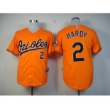 mlb jerseys baltimore orioles #2 hardy orange