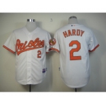 mlb jerseys baltimore orioles #2 hardy white