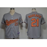 mlb jerseys baltimore orioles #21 markakis grey