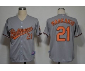 mlb jerseys baltimore orioles #21 markakis grey