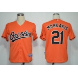 mlb jerseys baltimore orioles #21 markakis orange