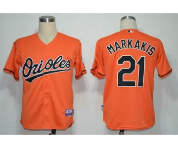 mlb jerseys baltimore orioles #21 markakis orange