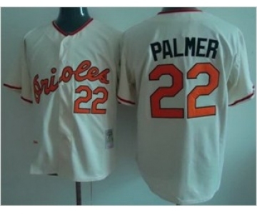 mlb jerseys baltimore orioles #22 palmer cream