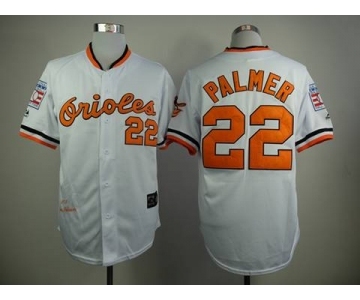 mlb jerseys baltimore orioles #22 palmer white[1970 m&n]