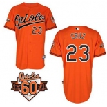 mlb jerseys baltimore orioles #23 cruz orange[60 th]