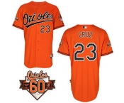 mlb jerseys baltimore orioles #23 cruz orange[60 th]